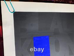 Black On Blue Vintage 1968 Hippie Blacklight Poster Signed By Craig Howard