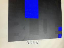 Black On Blue Vintage 1968 Hippie Blacklight Poster Signed By Craig Howard