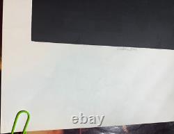 Black On Blue Vintage 1968 Hippie Blacklight Poster Signed By Craig Howard