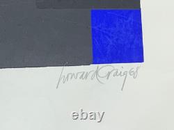 Black On Blue Vintage 1968 Hippie Blacklight Poster Signed By Craig Howard