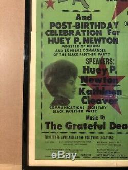 Black Panther & Grateful Dead Original Vintage Poster Seale Huggins Davis 1971