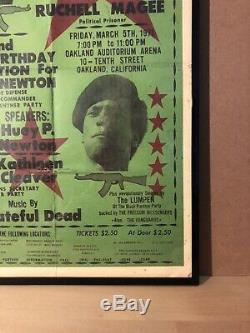 Black Panther & Grateful Dead Original Vintage Poster Seale Huggins Davis 1971