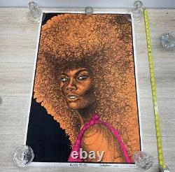 Black Pearl Vintage Blacklight Poster 1973, 053-401, Never Opened, Original