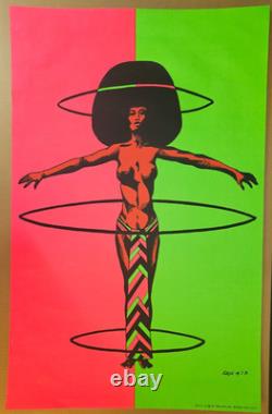 Black Power Woman Psychedelic Blacklight Poster Zash M. J. B