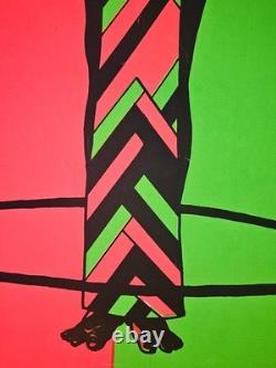 Black Power Woman Psychedelic Blacklight Poster Zash M. J. B