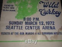 Black Sabbath Concert Poster Original Black Light 1972 Concert Poster