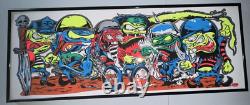 Blacklight Dirty Donny Motorcycle Print Poster Ed Roth /100 Rat Fink 11.5x30