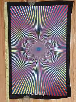 Blacklight Poster 1970 Salvatore Bovoso Gemini Rising Psychedelic 35.5x23.5