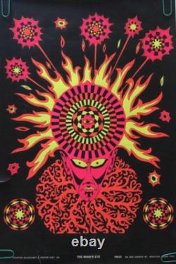 Blacklight Poster The Minds Eye Houston Blacklight & Poster Company 1970 ProAd
