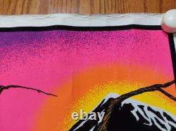 Blacklight Velvet Poster Funky Enterprises 1978 RARE Jaguar #133 Tree Pond 23x36