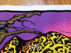 Blacklight Velvet Poster Funky Enterprises 1978 RARE Jaguar #133 Tree Pond 23x36