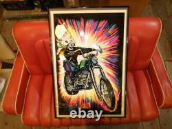 Blow 70 S High Ryder Black Light Posters Art Scull Chopper Harley Vintage Psych