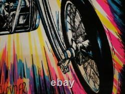 Blow 70 S High Ryder Black Light Posters Art Scull Chopper Harley Vintage Psych