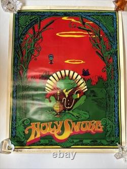 Bob Fried Holy Smoke Vintage Black light Poster Bob Fried Holy Smoke Vintage Black light Poster