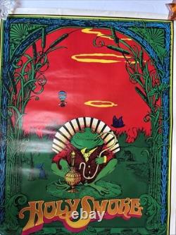 Bob Fried Holy Smoke Vintage Black light Poster Bob Fried Holy Smoke Vintage Black light Poster