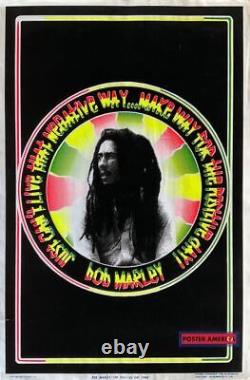 Bob Marley The Positive Day Vintage 1993 Black Light Poster 23 x 35