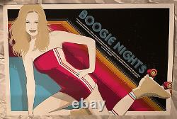 Boogie Nights Blacklight Variant poster art print Rollergirl Craig Drake HCG LE