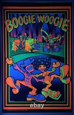 Boogie Woogie Vintage Black Light Poster 23 x 35