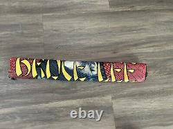 Bruce lee flocked black light vintage 1976 rare poster 20x28 in