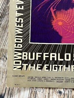 Buffalo Springfield Poster Bob Fried Concert 1967 Family Dog Eight Penny Matter