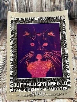 Buffalo Springfield Poster Bob Fried Concert 1967 Family Dog Eight Penny Matter