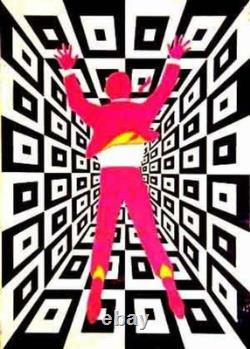 Businessman Votex Blacklite Poster 60s Vintage Original COOL