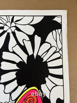 Butterfly vintage blacklight poster day glow artko studios original butterflies