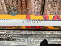 CAPTAIN AMERICA 1970 MOTORCYCLE HEADSHOP BLACKLIGHT POSTER By Jo Roberts NOS