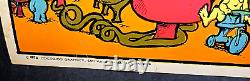 CAPTAIN AMERICA 1970 VINTAGE MOTORCYCLE HEADSHOP BLACKLIGHT POSTER By Jo Roberts