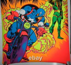 CAPTAIN AMERICA and THE FALCON THIRD EYE MARVEL BLACKLIGHT POSTER