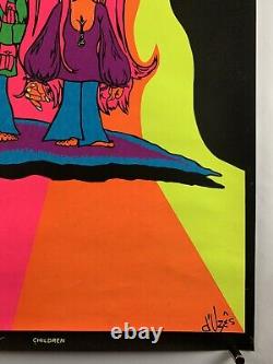 CHILDREN ORIGINAL DREAM MERCHANTS NYC BLACKLIGHT POSTER 1970 (VeryFine-)