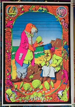 COME JOIN THE DANCE VINTAGE 1970 BLACKLIGHT POSTER By JOE ROBERTS JR -NICE
