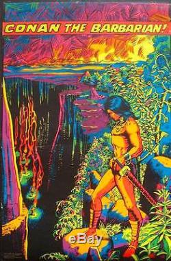 CONAN THE BARBARIAN MARVEL THIRD EYE BLACK LIGHT poster BARRY WINDSOR SMITH