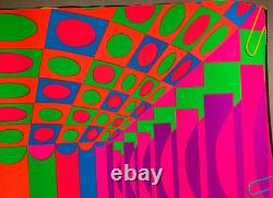 CONVENTION VINTAGE 1970 THIRD EYE BLACKLIGHT POSTER By ROY AHLGREN #310