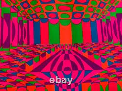 CONVENTION VINTAGE 1970 THIRD EYE BLACKLIGHT POSTER By ROY AHLGREN #310