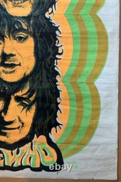 CREATIVE POSTERS INC The Who DAIL BEEGHLY Black Light'71 ORIG RARE