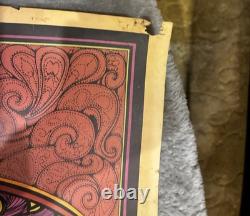 C. Keelan 1967 Psychedelic Poster Let Us Then Free From Hate Hippie Art VTG