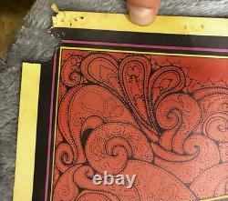 C. Keelan 1967 Psychedelic Poster Let Us Then Free From Hate Hippie Art VTG