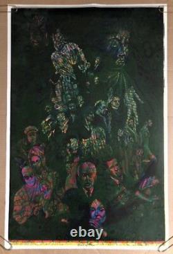 Cacophony Age & Garden Of Eden Original Vintage Blacklight Poster Satty Rare'67