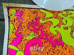 Captain America Acid Rider Psychedelic Blacklight Poster 1970 Vintage Original