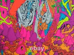 Captain America Acid Rider Psychedelic Blacklight Poster 1970 Vintage Original