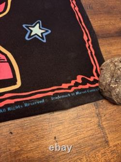 Captain America BLACKLIGHT POSTER 32 Rare NOS Vtg 70s Flocked John Romita 1975