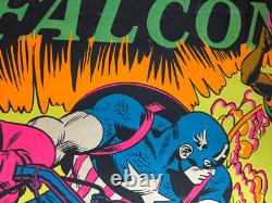 Captain America Marvel Comics Vintage 1971 Blacklight Poster The Third Eye #4015