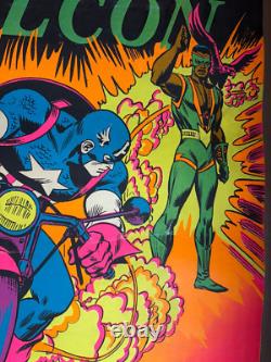 Captain America Marvel Comics Vintage 1971 Blacklight Poster The Third Eye #4015