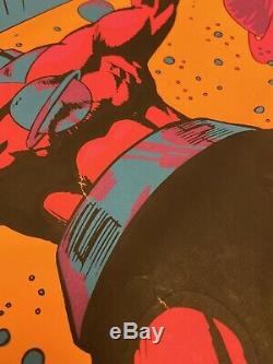 Captain Marvel Blacklight Poster Original Third Eye INC. Holocaust Hero 1971 70s