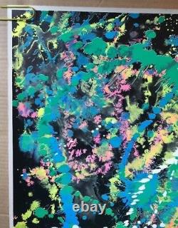 Celestial Happening Original Vintage Poster Psychedelic Pollock style abstract