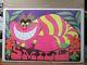 Cheshire Cat Alice In Wonderlandvintage Black Light Poster Smile 1970 Inv#g3825