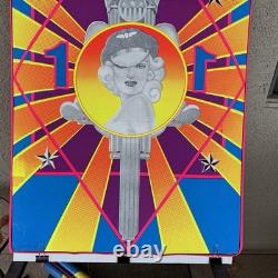 Chopper Motorcycle Sexy Lady original Black Light Poster 1969 Unused unopened