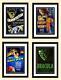 Classic Monsters Poster Set. Frankenstein, The Mummy, Wolfman And Dracula Highes