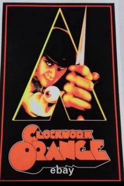 Clockwork Orange Poster #5050 Sealed Flocked Blacklight 23x35 RARE VINTAGE